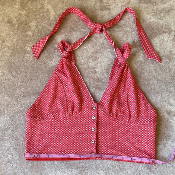 Free People Vibrant Red Knit Top - Picture 3 of 6